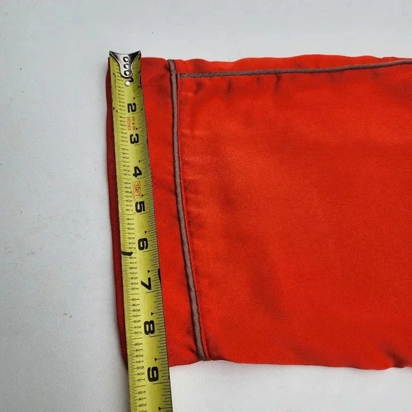 MINAA MONROE 2PC Orange Beige Button Shirt Pants Womens SET Lighweight XL - Picture 16 of 16